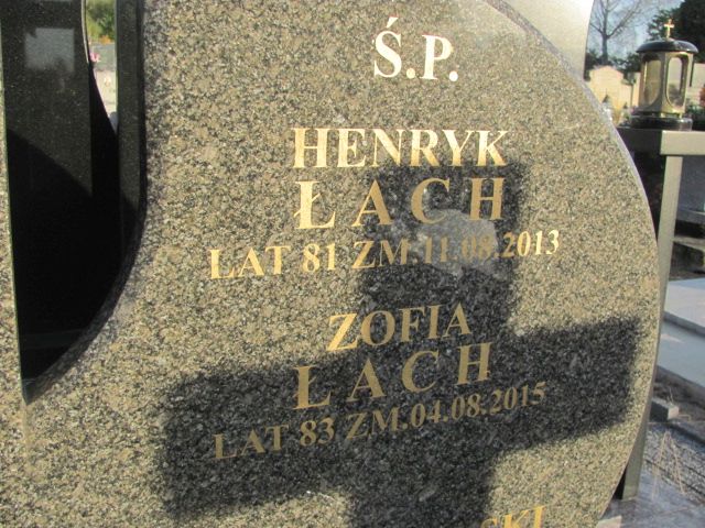 Henryk Łach 1931 Jasieniec - Grobonet - Wyszukiwarka osób pochowanych